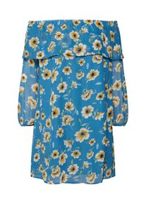 Glamorous, Damen Sommerkleid, Blau / Goldgelb