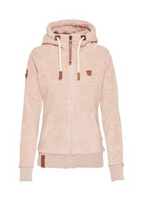 Naketano, Damen Sweatshirtjacke aus Fleece 'Gigi Meroni', Puder