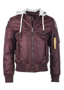 Top Gun, Herren Bomberjacke, Burgunder / Weiß