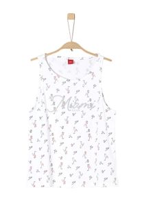 s.Oliver Junior, Mädchen Top, Grau / Lachs / Weiß