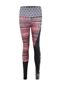 Onzie, Damen Sporthose, Grün / Mischfarben / Koralle / Schwarz / Weiß