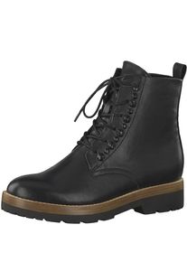 Marco Tozzi, Damen Schn&uuml;rstiefel, Schwarz