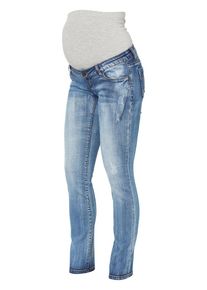 MAMALICIOUS, Damen Umstandsjeans 'Straight Fit', Blue Denim