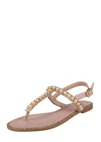 Tom Tailor, Damen Sandale, Nude