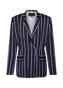 Pop Copenhagen, Damen Blazer 'Striped Linen Blazer', Navy