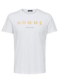 Selected Homme, Herren Shirt, Gelb / Weiß