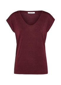 Pieces, Damen T-Shirt 'PCBILLO', Weinrot