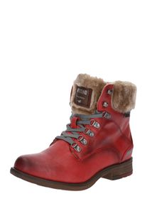 Mustang, Damen Schn&uuml;rstiefelette, Hellrot