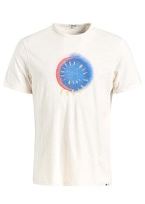 Khujo, Herren T-Shirt ' Finn Texture', Hellblau / Weiß