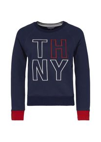 Tommy Hilfiger, Damen Sweatshirt 'DAMARIS C-NK SWEATSHIRT LS', Navy / Rot / Wei&szlig;