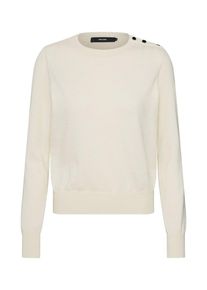 V&eacute;ro Moda VERO MODA, Damen Pullover 'VMMILDA LS O-NECK BUTTON BLOUSE BOO', Creme