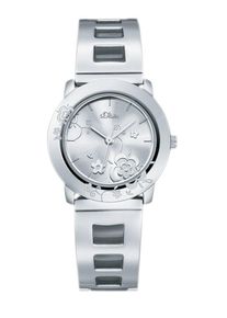 s.Oliver RED LABEL, Damen Armbanduhr, "SO-1387-MQ", Silber
