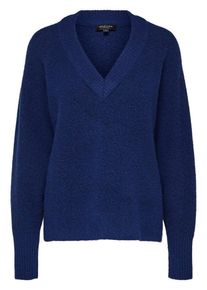 Selected Femme, Damen Strickpullover, Navy