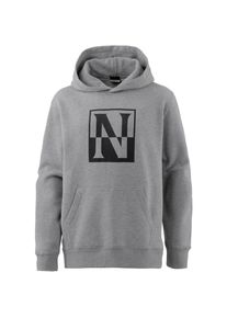 Napapijri, Herren Hoodie, Graumeliert / Schwarz