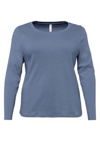 sheego Basic, Damen Shirt, Rauchblau