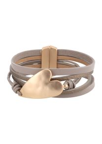 sweet deluxe, Damen Armband 'Zea', Gold / Taupe