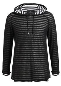 Khujo, Herren Pullover 'PORTER', Schwarz / Wei&szlig;