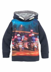 Arizona, Kapuzensweatshirt 'POLIZEI', Marine / Mischfarben