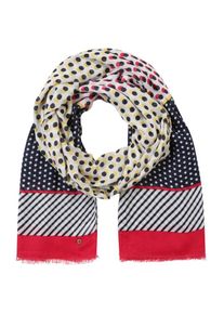 Esprit, Damen Tuch, Nachtblau / Hellrot / Wei&szlig;