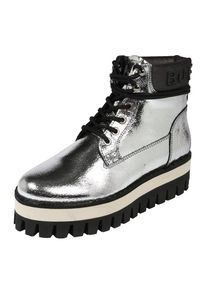 Buffalo London, Damen Schn&uuml;rstiefelette 'MOONBEAM', Silber
