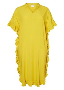 JUNAROSE, Damen Kleid, Gelb