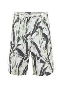 BOSS, Herren Hose 'Selian', Dunkelblau / Dunkelgrün / Weiß