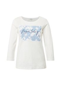 Tom Tailor, Damen T-Shirt, Hellblau / Weiß