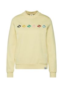 Iriedaily, Damen Sweatshirt 'Glyphline Crew', Pastellgelb / Mischfarben