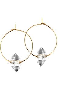 KOSHIKIRA, Damen Creole 'Herkimer Hoops', Gold