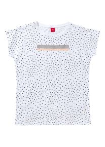 s.Oliver Junior, Mädchen Layer-Shirt mit Glamour-Artwork, Mischfarben / Weiß