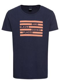 Scotch & Soda SCOTCH & SODA, Herren Shirt, Dunkelblau / Orange
