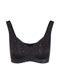 Sloggi, Damen Bustier 'Zero Feel Bralette EX xmas', Gold / Schwarz