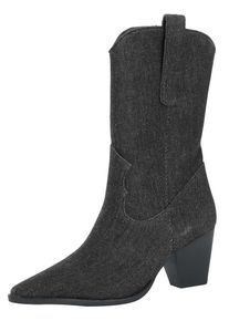 Heine, Damen Stiefel, Schwarz