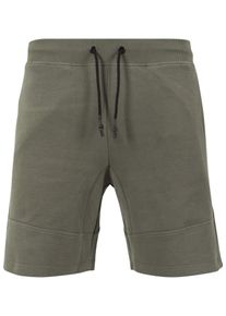 Urban Classics, Herren Sweatshorts 'Interlock', Oliv