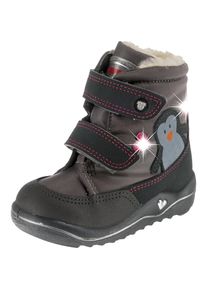 Pepino, M&auml;dchen Winterstiefel 'Blinkies PINGU', Beige / Grau / Dunkelgrau