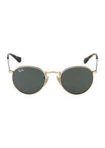 Ray-Ban, Sonnenbrille mit filigranem Gestell, Gold / Dunkelgrün