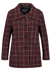 SAMOON, Damen Übergangsjacke, Rot / Schwarz