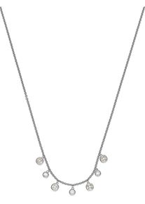 C-Collection, Damen Halskette, Silber / Weiß