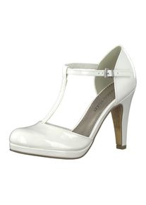 Marco Tozzi, Damen T-Steg-Pumps, Wei&szlig;