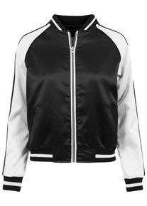 Urban Classics, Damen Jacket, Schwarz / Weiß