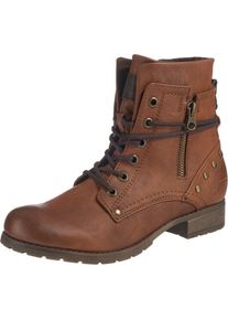 Tom Tailor, Damen Schn&uuml;r-Boot, Karamell