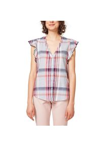 EDC by Esprit, Damen Bluse, Hellblau / Rosa / Weiß