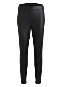 Vila, Damen Kunstleder Leggings 'ACC', Schwarz