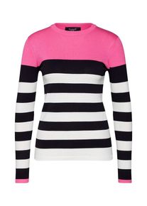 Sisters Point, Damen Pullover 'HOTTI-O', Rosa / Schwarz / Weiß