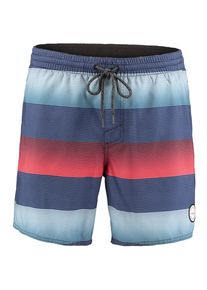 O`Neill O'NEILL, Herren Shorts 'PM SANTA CRUZ STRIPE', Blau / Rot