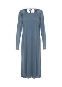 Filippa K, Damen Midikleid 'Double Layer', Rauchblau