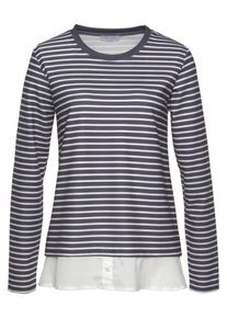 Cheer, Damen Sweatshirt, Marine / Wei&szlig;