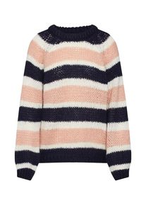 Véro Moda VERO MODA, Damen Pullover 'VMWENDY LS BLOUSE', Nachtblau / Grau / Rosa