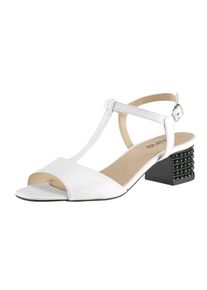 Heine, Damen Sandalette, Wei&szlig;