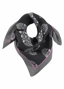 J. JAYZ, Damen Seidentuch, Grau / Pink / Schwarz